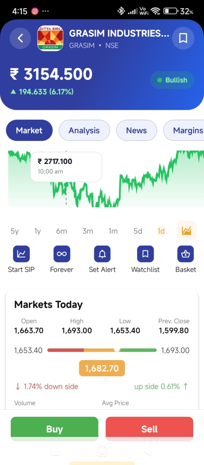 EZwealth app screen 1