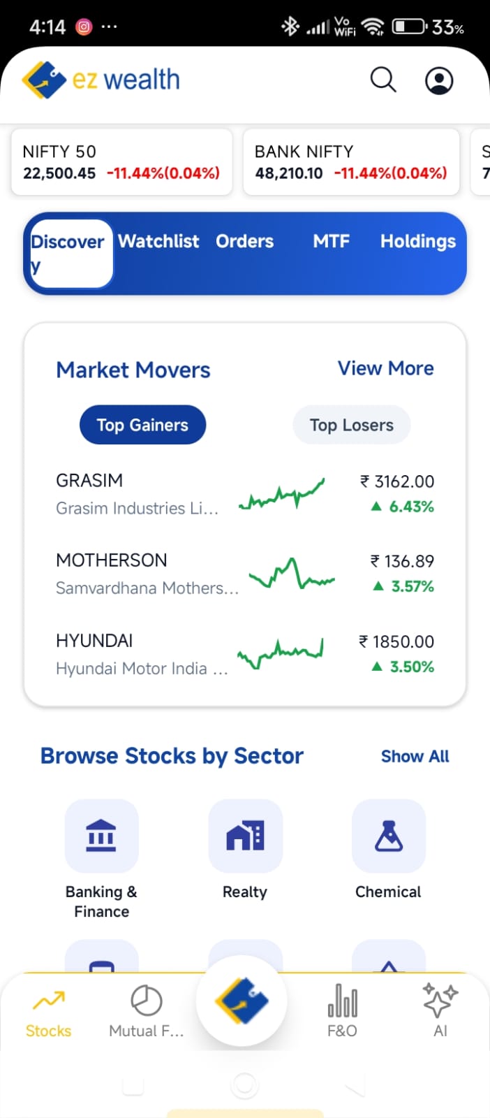 EZwealth app screen 3